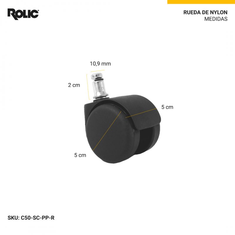 Rueda de Nylon
